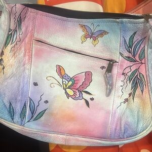 Leather Butterfly Design Women's Bag